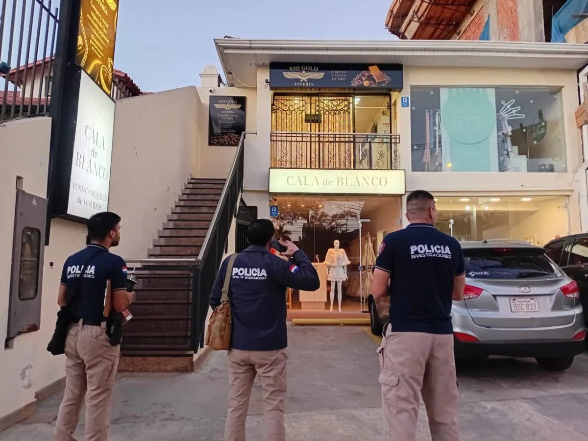 Asaltan joyería de Asunción y roban G. 500 millones en efectivo