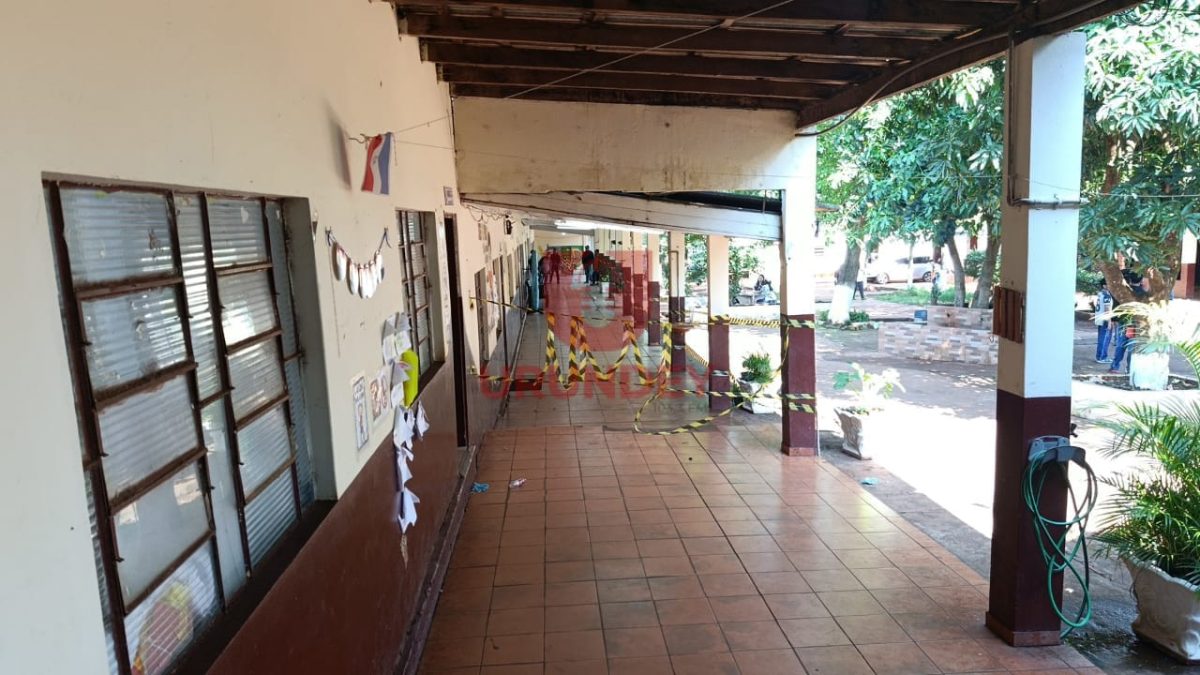 Intervienen un pabellón en riesgo de derrumbe en una escuela de Pedro Juan Caballero