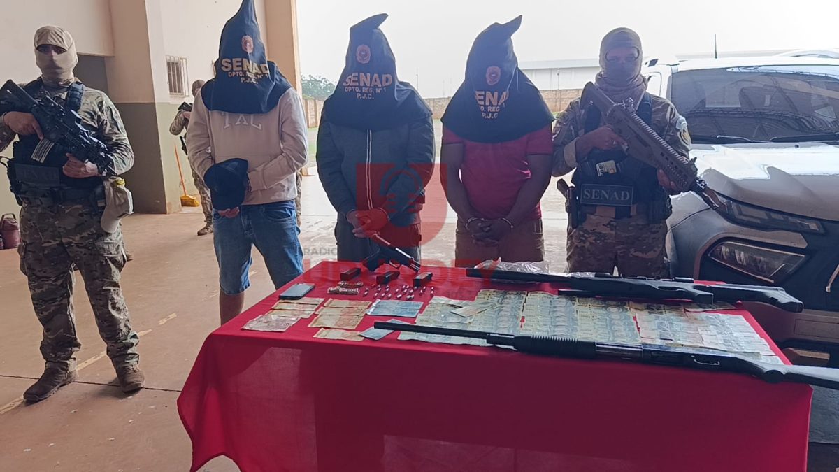 Tres detenidos tras operativos antidrogas realizados en Karapaí y Capitán Bado