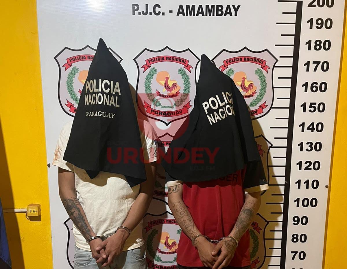 Aprehendieron a dos jóvenes tras una persecución policial en Pedro Juan Caballero
