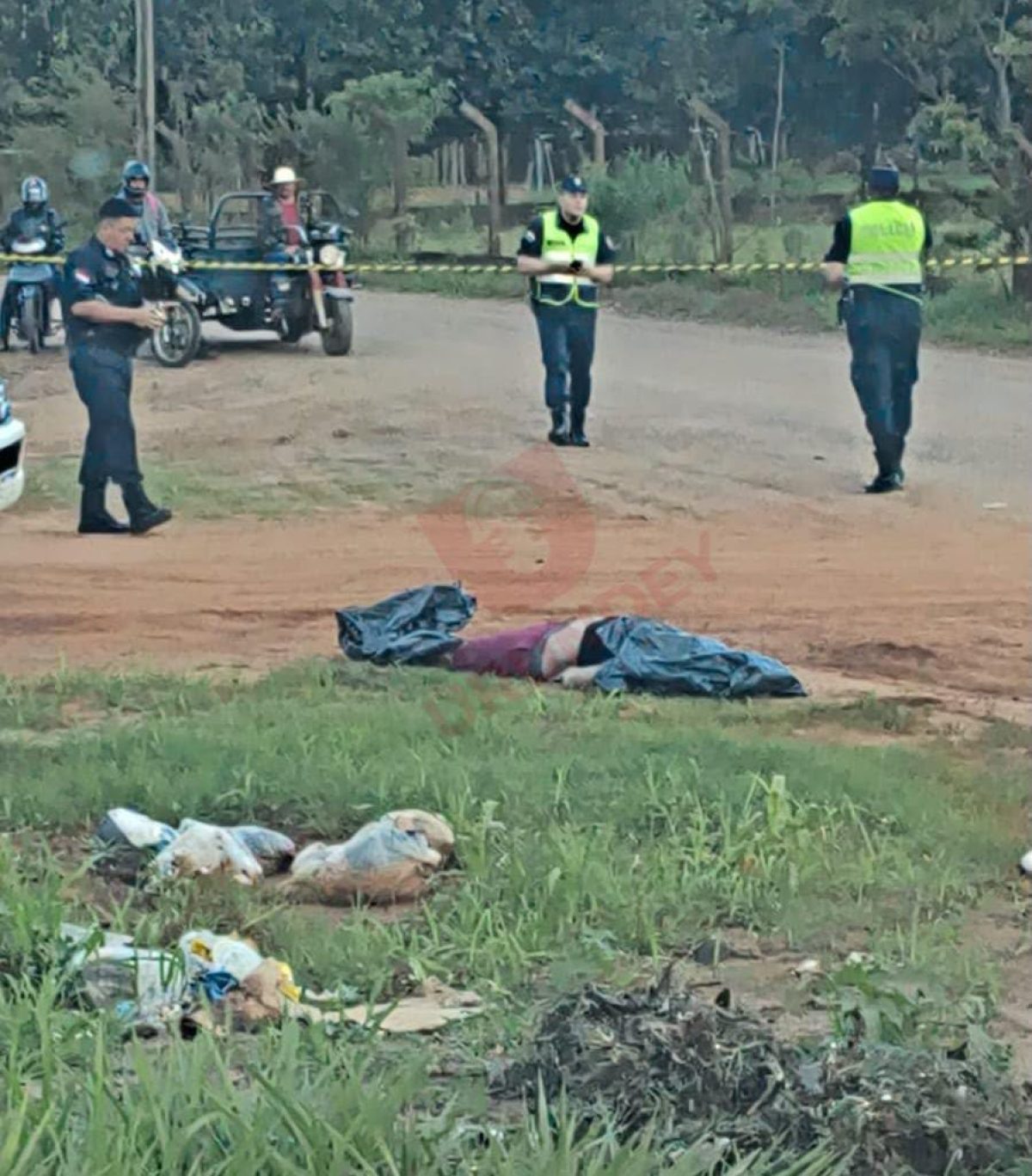 Hallan cadáver maniatado y envuelto con bolsa negra en zona rural de Pedro Juan Caballero