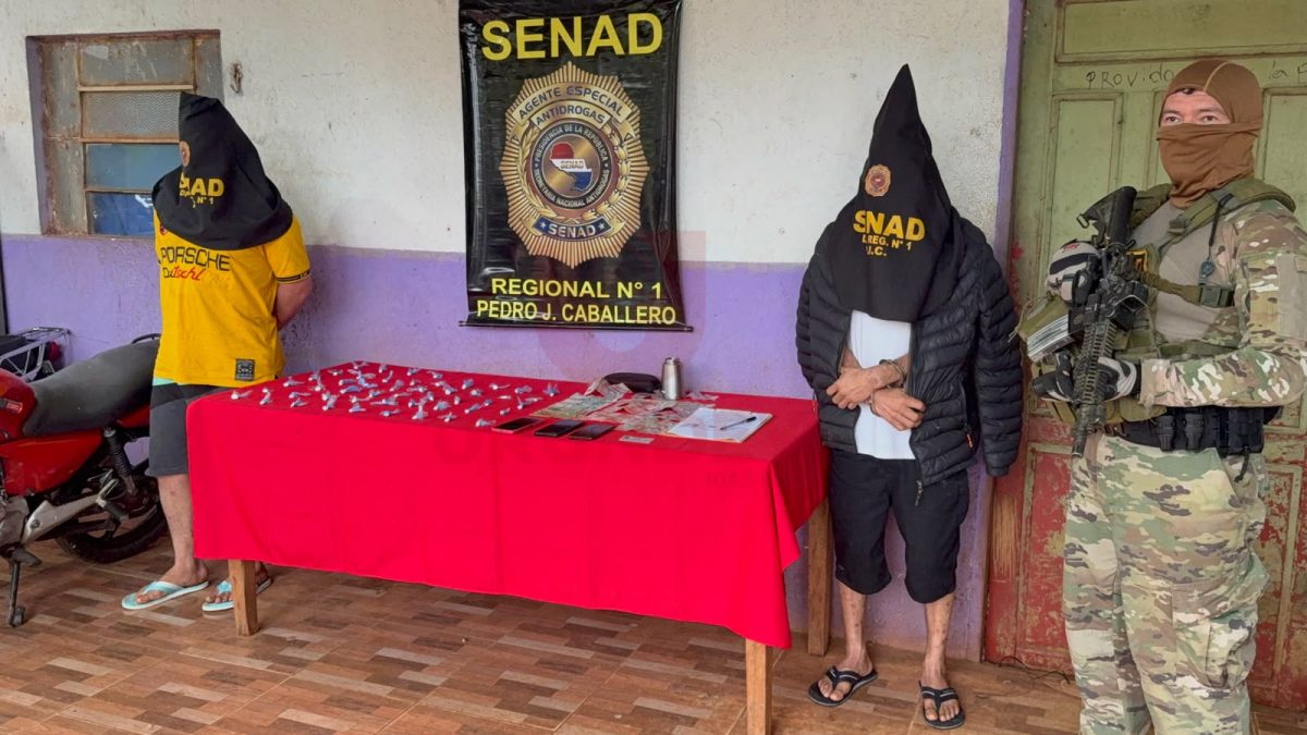 Incautan drogas y detienen a dos hermanos tras un allanamiento en Pedro Juan Caballero