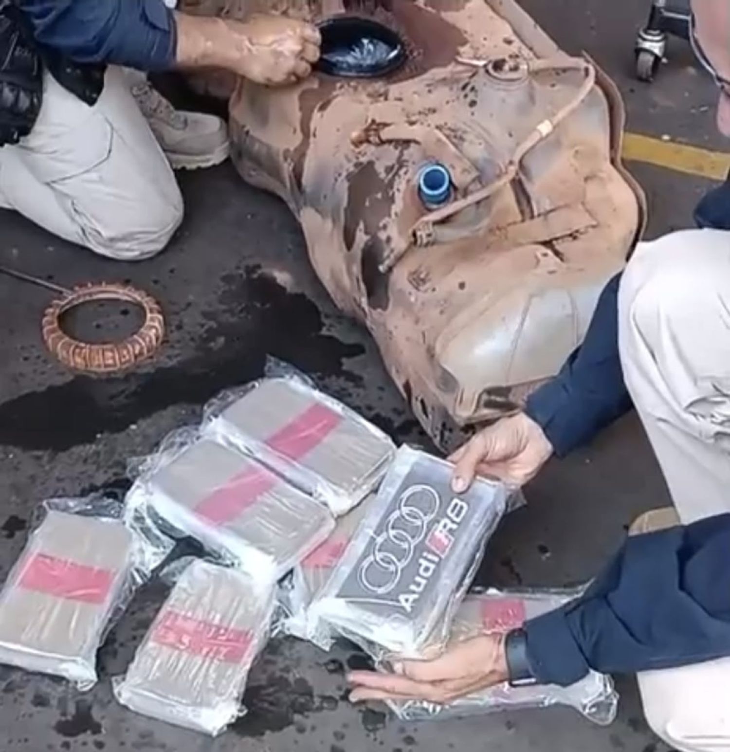 PRF incauta cocaína oculta en el tanque de combustible de una camioneta en Maracajú