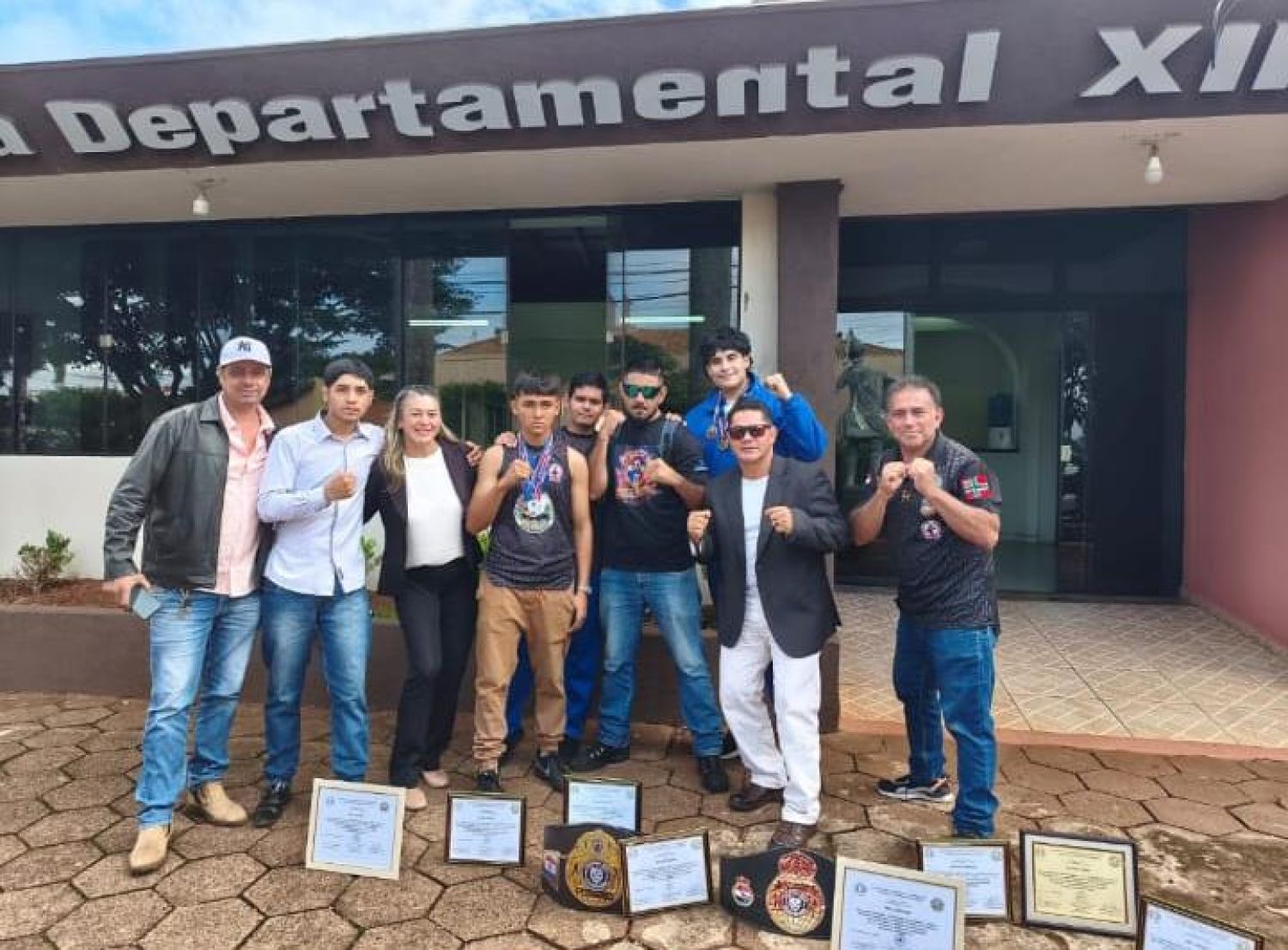 Junta Departamental de Amambay rinde homenaje a escuela de boxeo Espartanos del Norte
