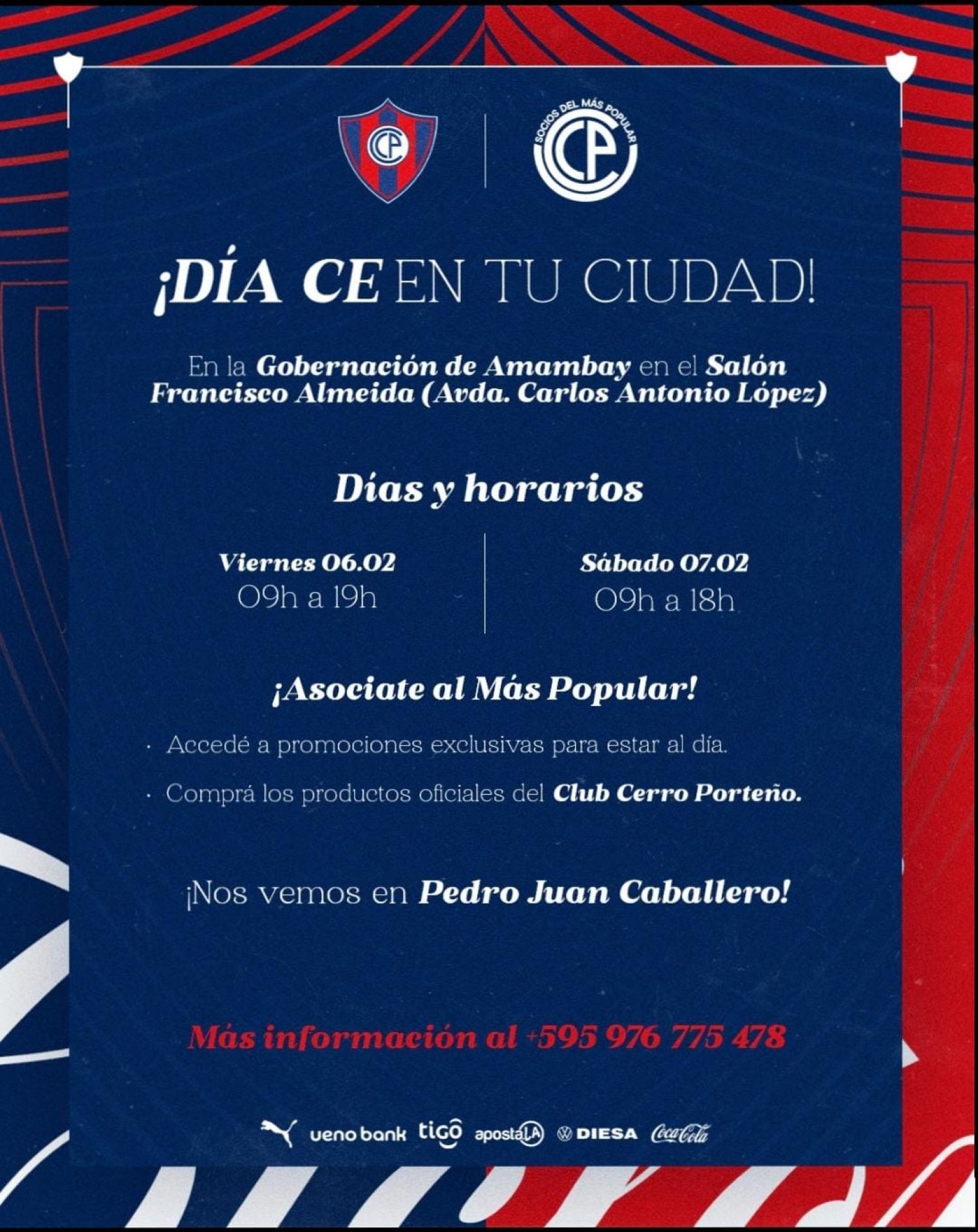 Cerro Porteño habilita jornada de asociación en Pedro Juan Caballero