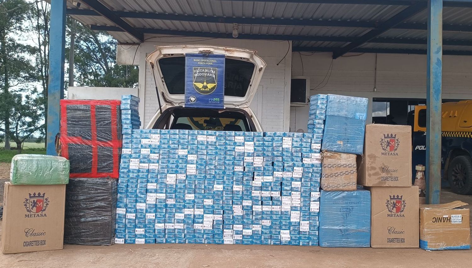 Policía brasileña incauta contrabando por más de 86.000 reales en Ponta Porã