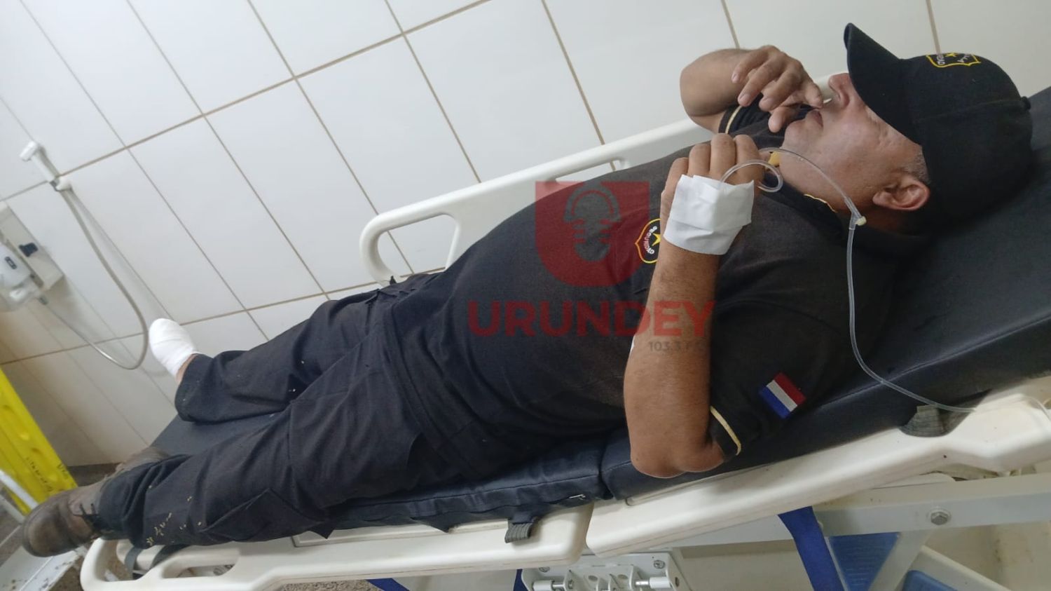 Un guardia resultó herido tras dispararse accidentalmente en el pie en Zanja Pytã