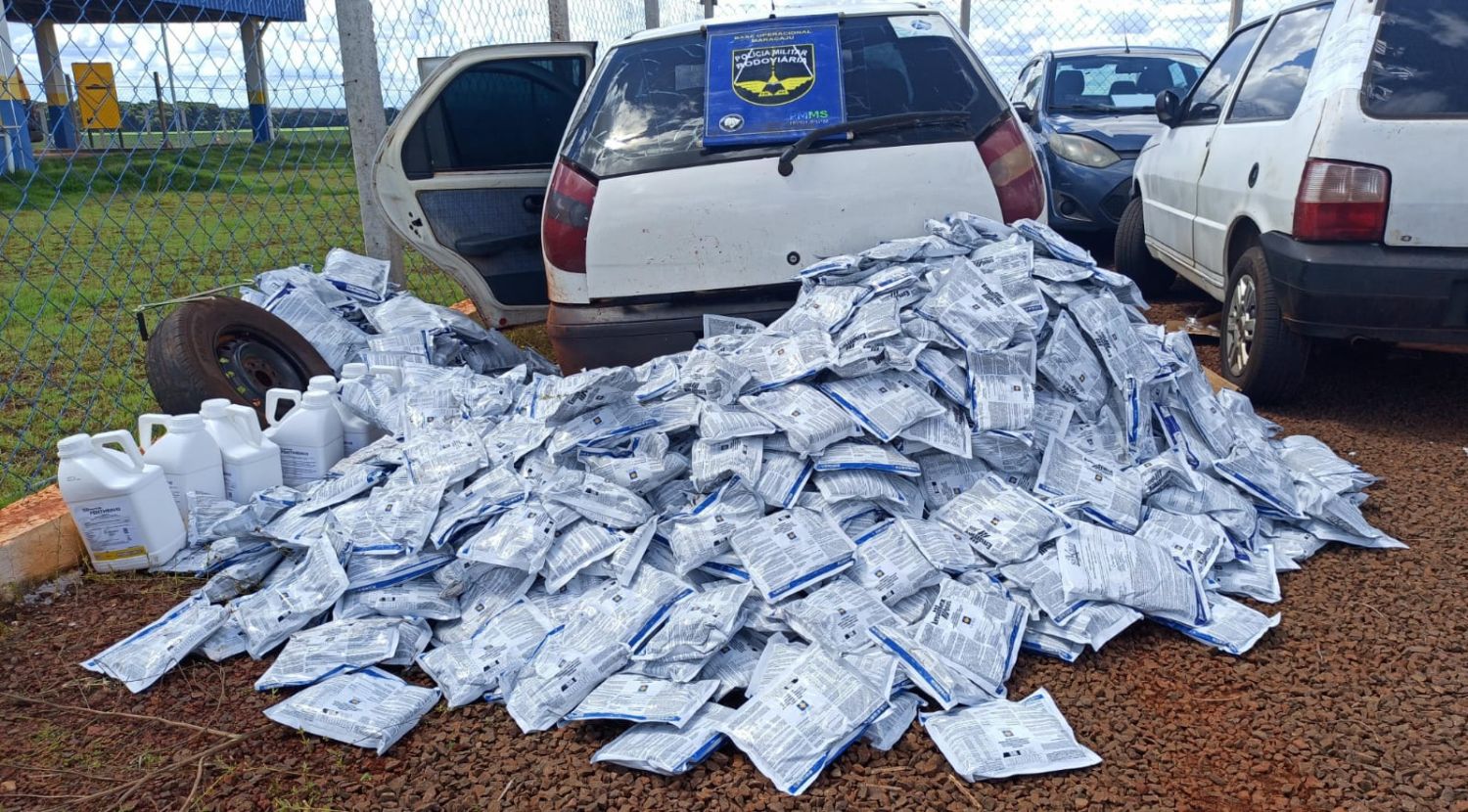 Incautan casi media tonelada de agrotóxicos de contrabando en la ruta MS-164 en Maracaju
