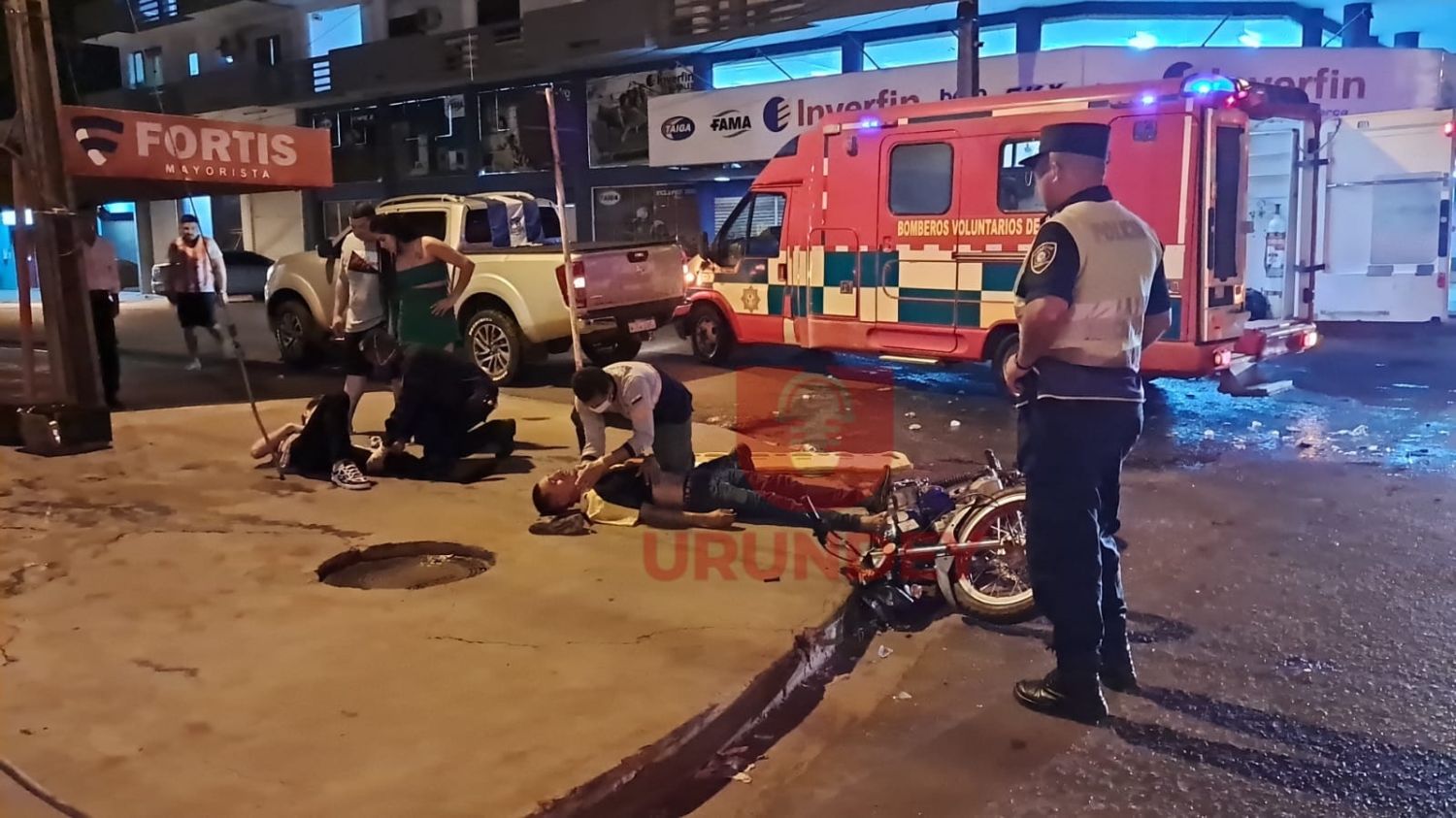 Camioneta embiste a trabajadores de delivery y se da a la fuga en Pedro Juan Caballero