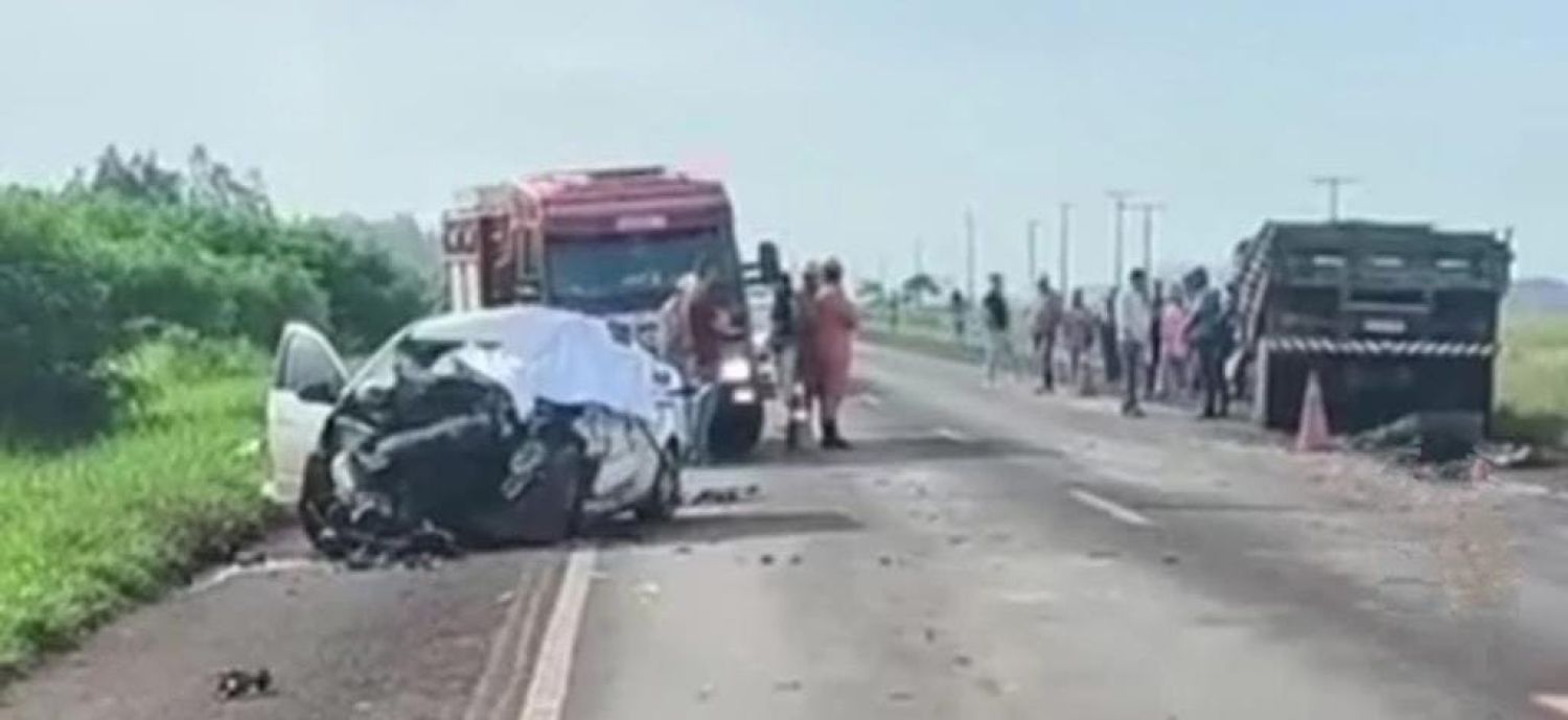 Choque fatal en Ponta Porã: un muerto tras colisión entre un automóvil y un camión en la BR-463