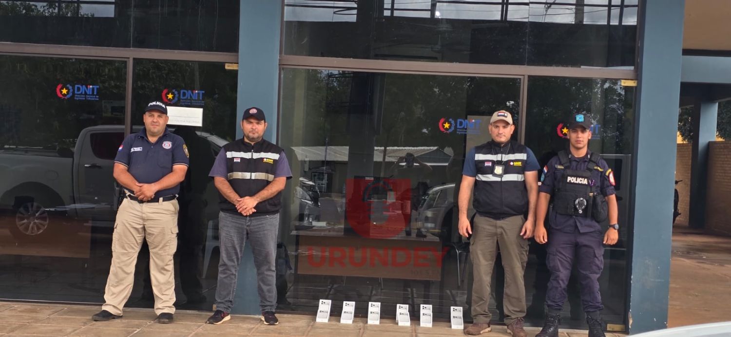 Incautan cargamento de celulares de alta gama en puesto de control de Cerro Corá