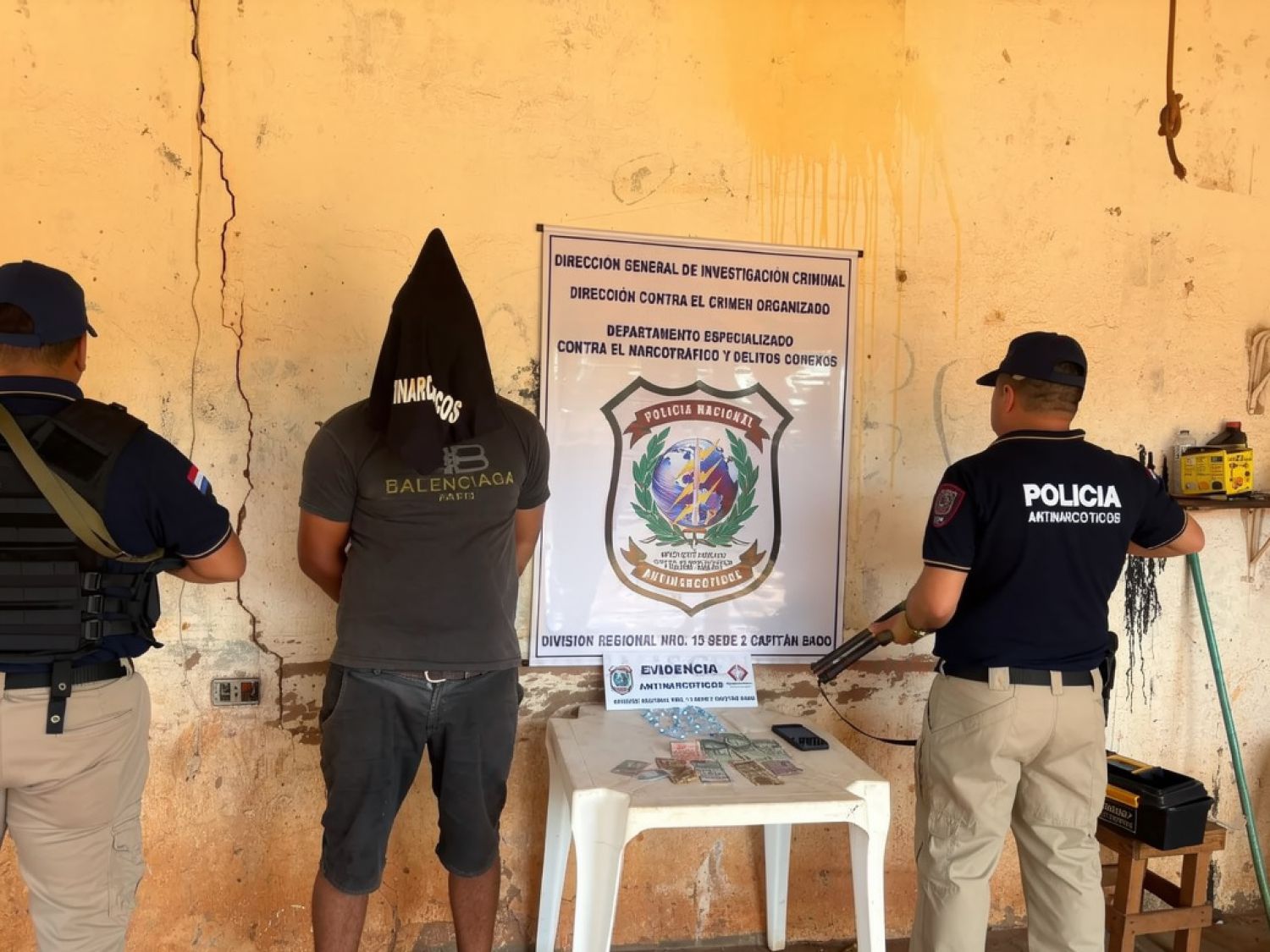 Allanan un lavadero y detienen a un hombre con dosis de cocaína en Capitán Bado