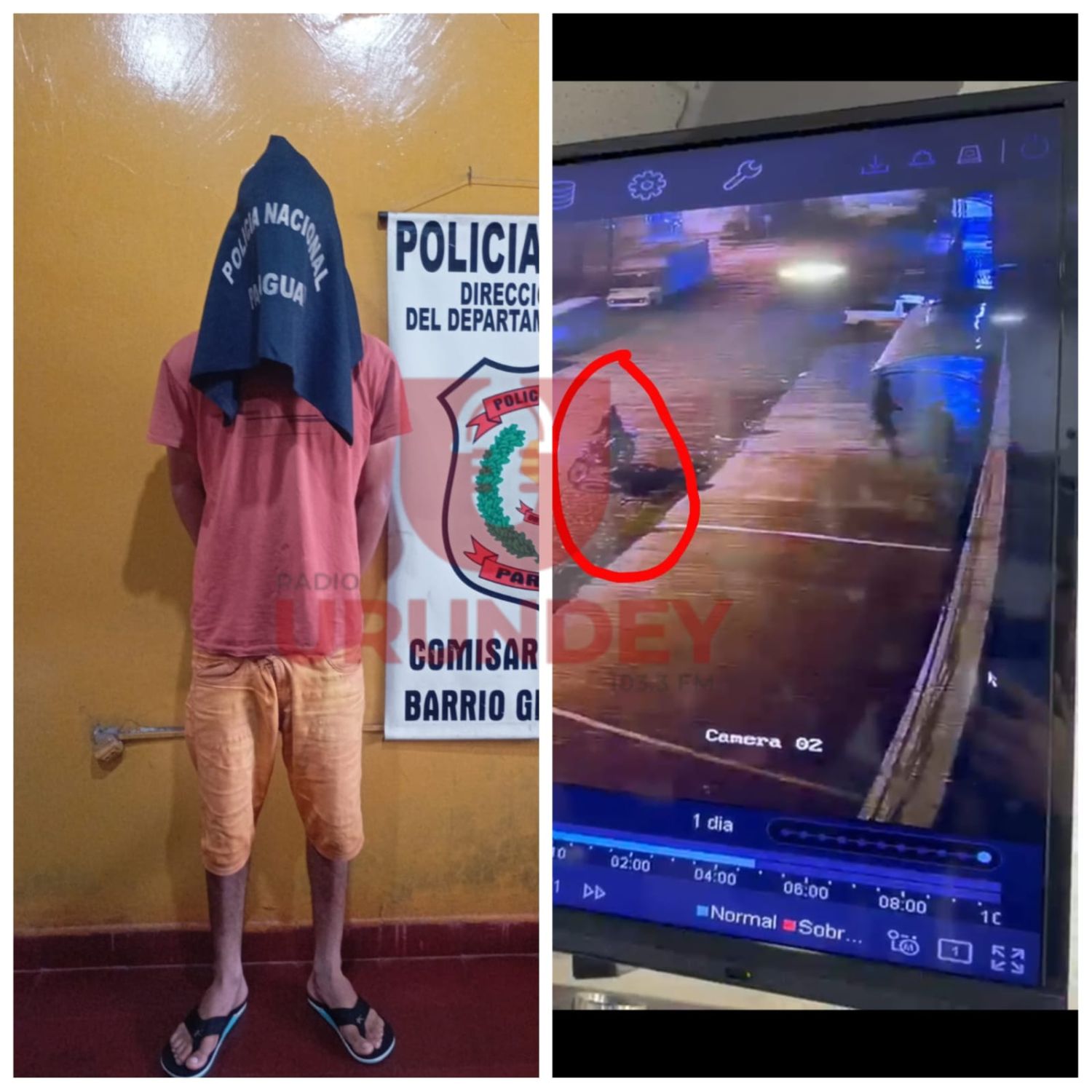 Mensajes de texto complican a menor detenido por intento de hurto de moto en PJC