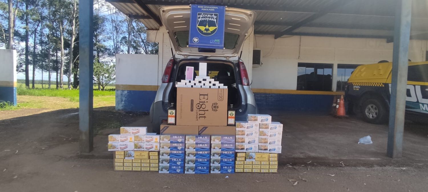 Incautan celulares y cigarrillos en un operativo sobre la ruta MS-164 en Ponta Porã